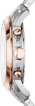 Fossil Silver Rose chain and Blue Dial Chronograph Watch