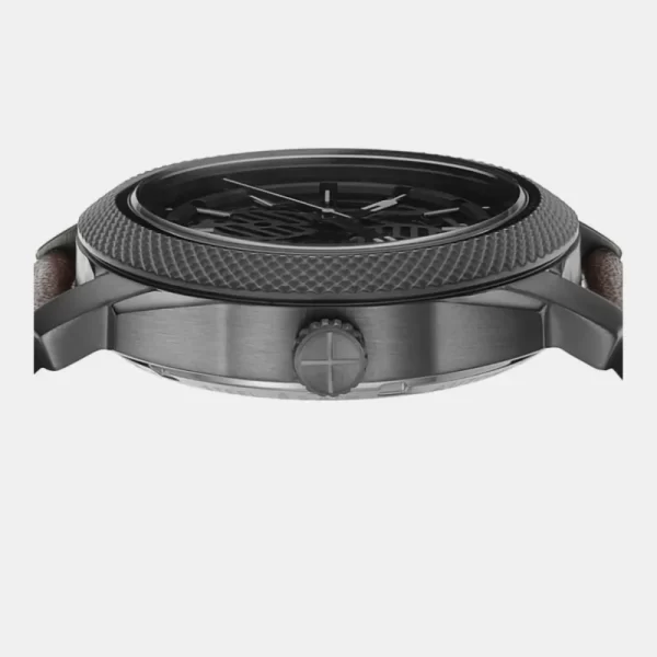Fossil Machine Brown Automatic Leather Watch