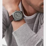 Fossil Machine Brown Automatic Leather Watch