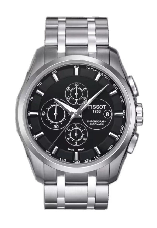 Tissot Couturier Quartz Chronograph Watch – Stainless Steel Bracelet