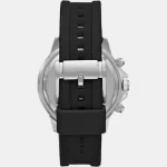 Fossil Black Silicone Strap Chronograph Watch