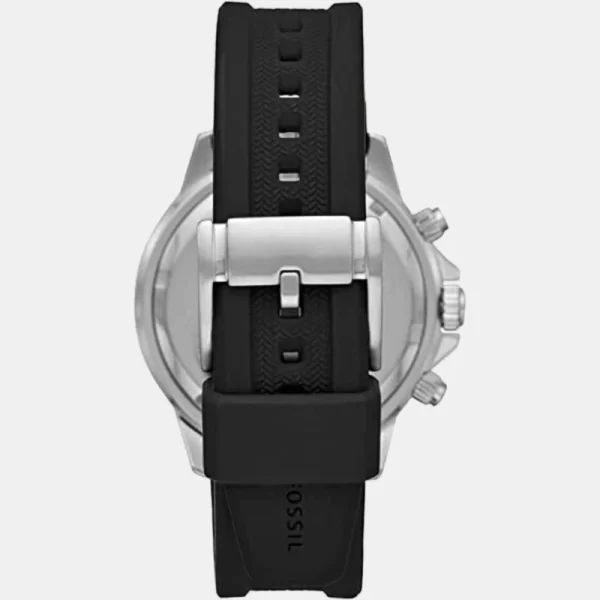 Fossil Black Silicone Strap Chronograph Watch